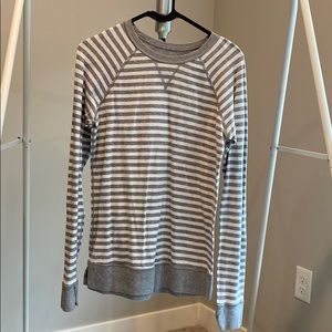 Reversible grey Lulu Lemon sweater, size 6